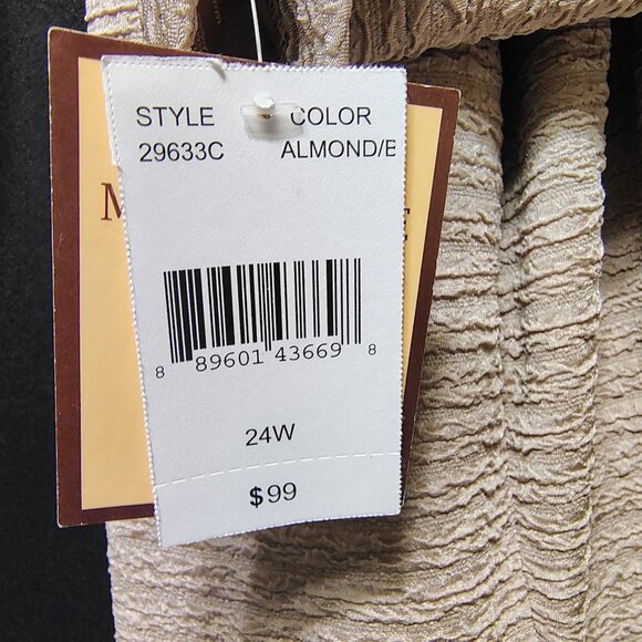 Maya Brooke Almond Black 2 Piece Jacket Dress Set 24W Formal Wedding Church NWT - Picture 12 of 13